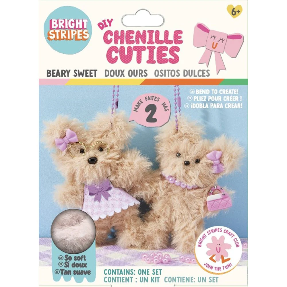 Bright Stripes DIY Chenille Cuties Beary Sweet