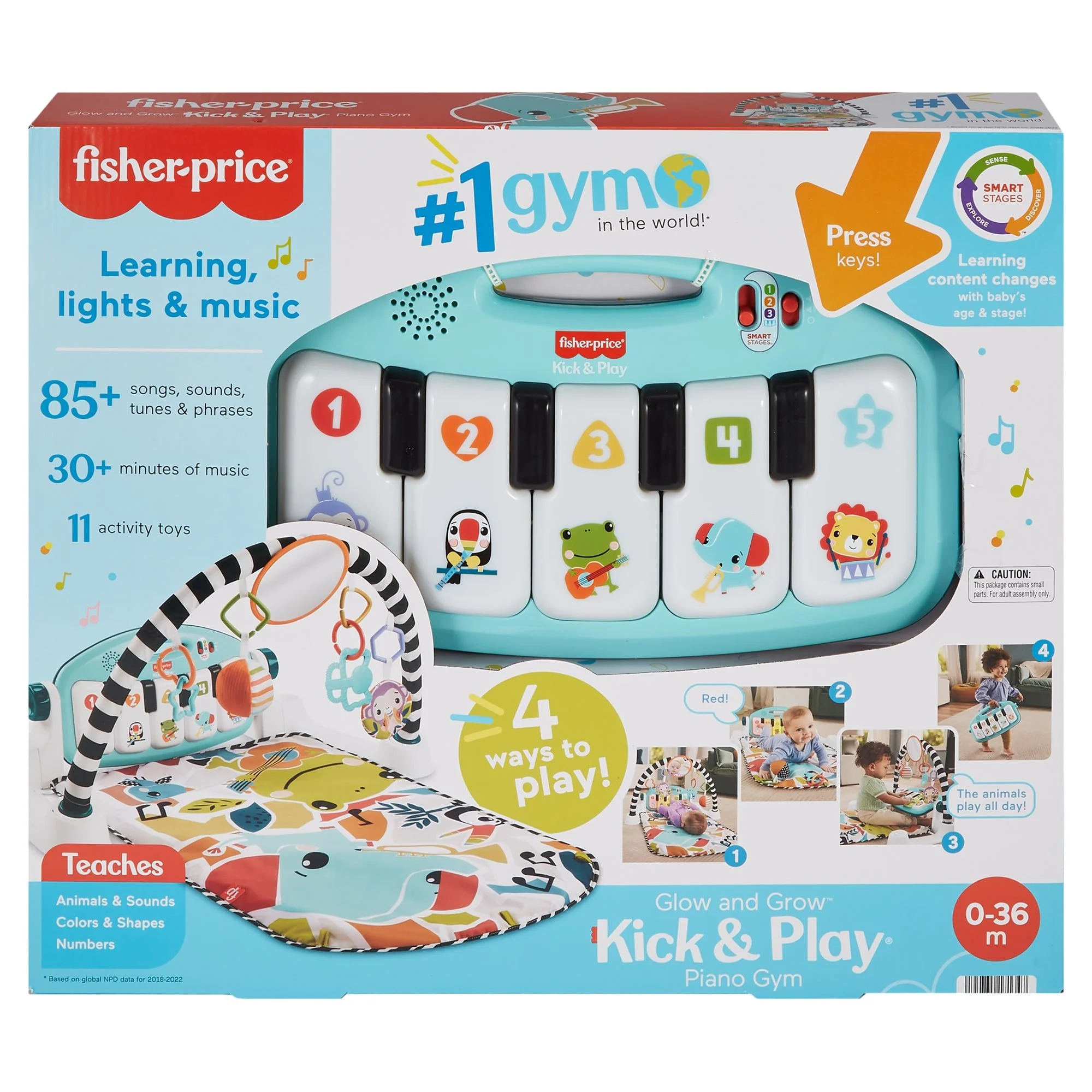 Fisher-Price® Glow and Grow™ Kick & Play® Piano Gym