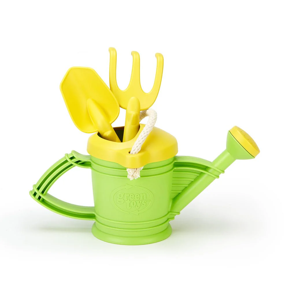 Green Toys Watering Can w/ Rake & Shovel - Image 2