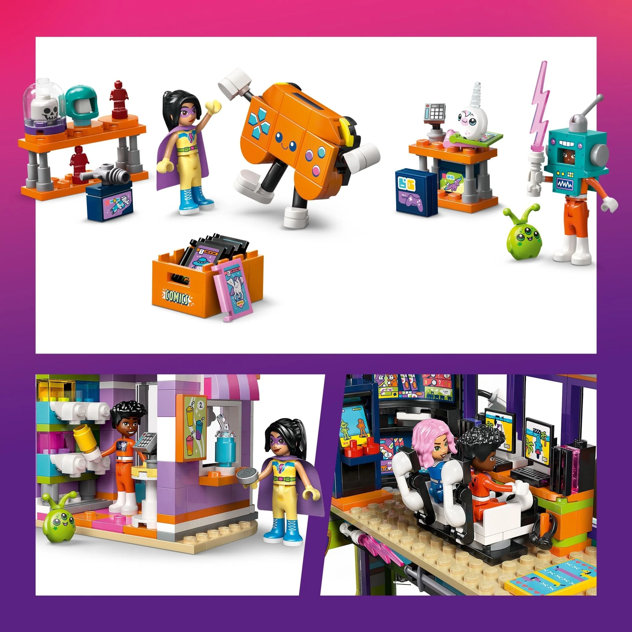 LEGO Comic Book & Game Store 42674 - Image 4