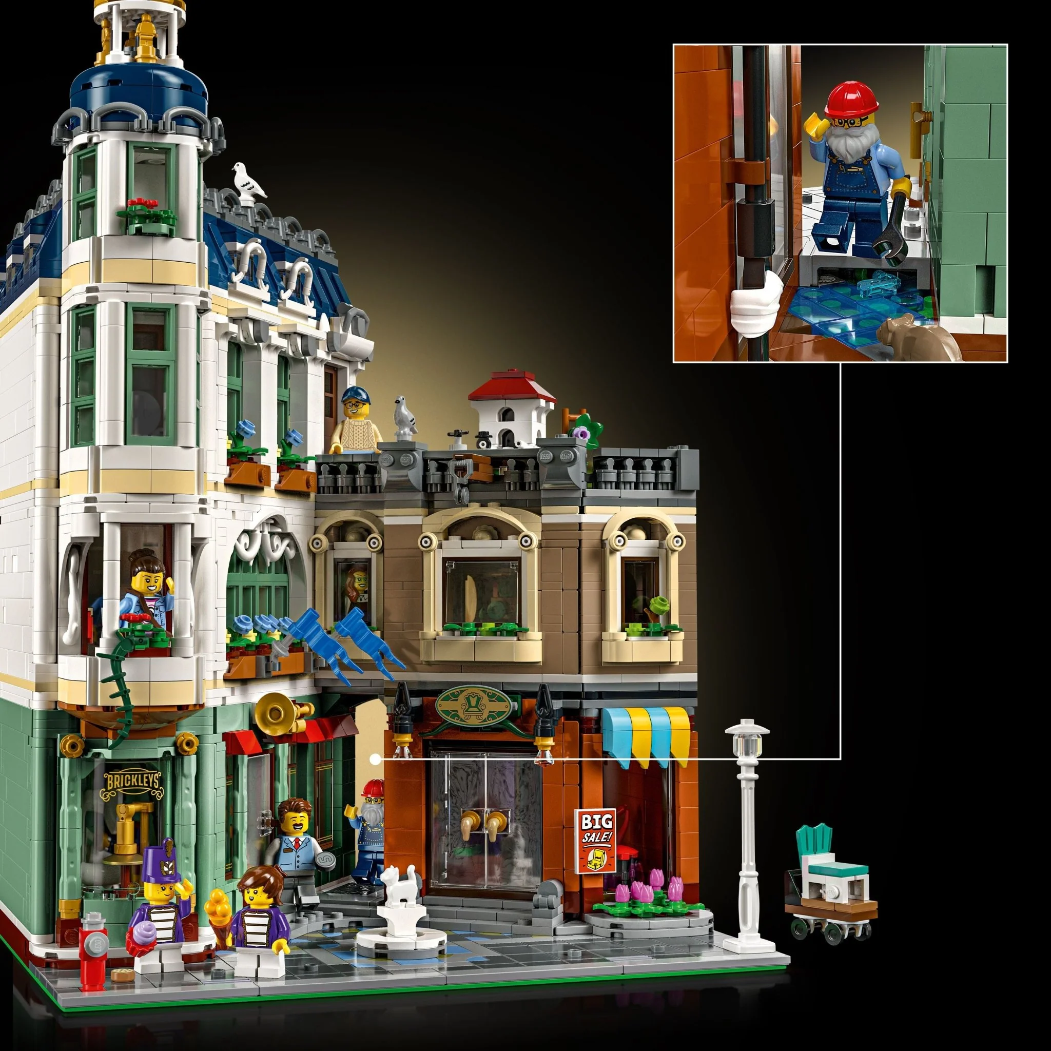 LEGO Icons Shopping Street Building Set 11371 - Image 4