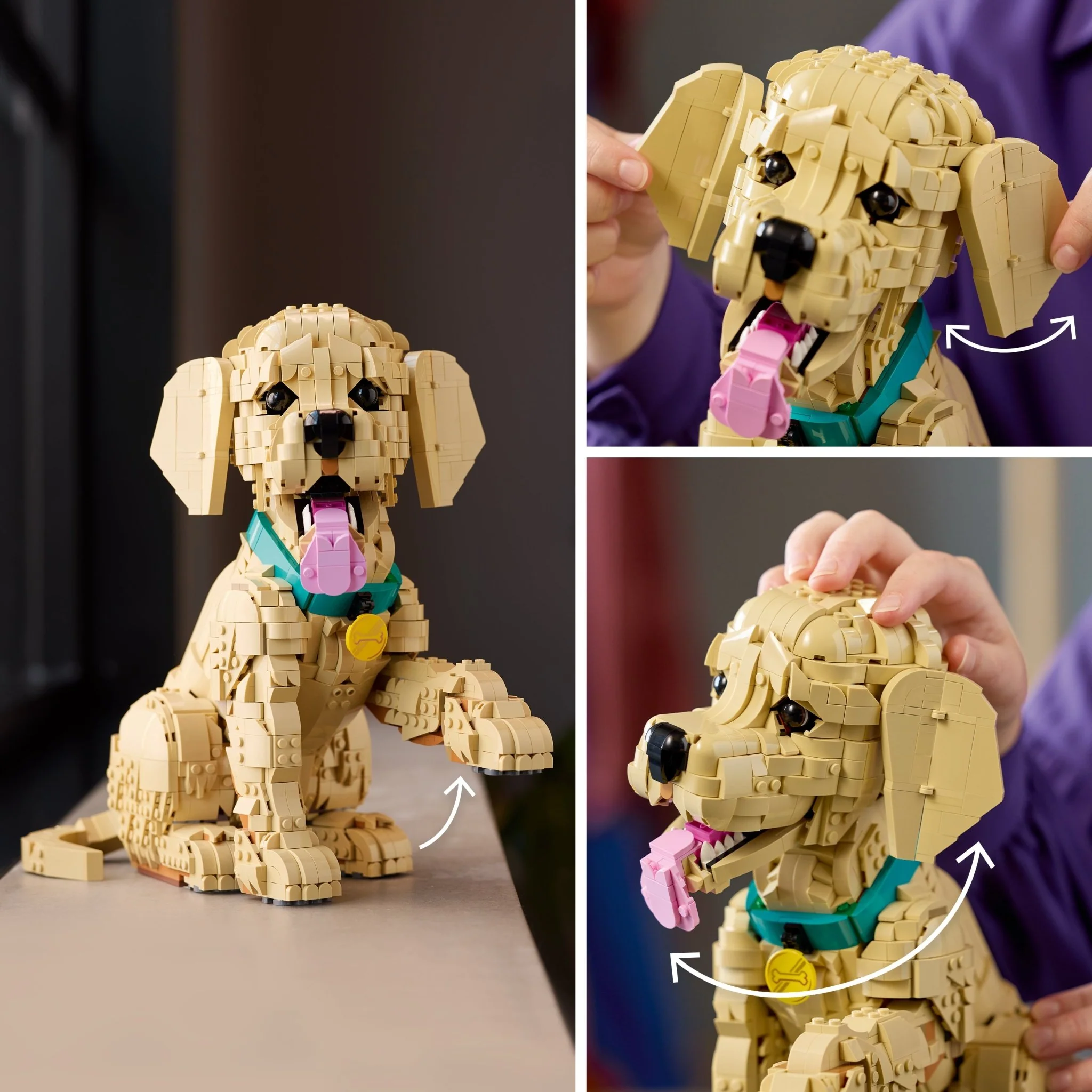 LEGO Icons Golden Retriever Puppy - Building Set 11384 - Image 4