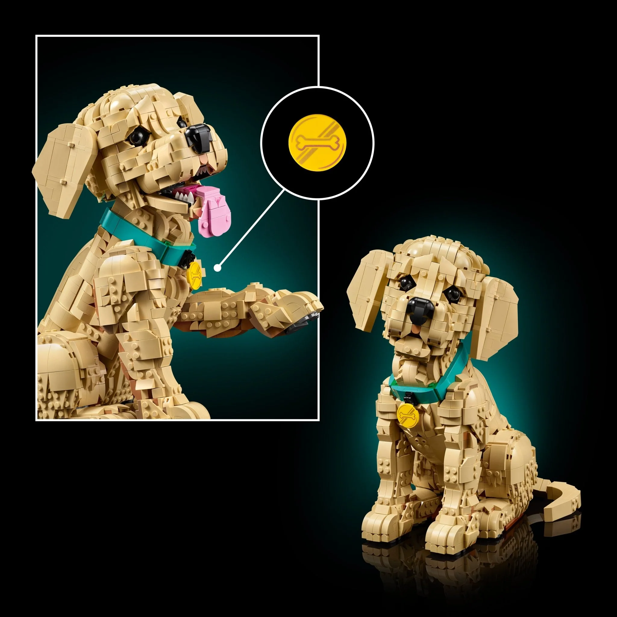 LEGO Icons Golden Retriever Puppy - Building Set 11384 - Image 6