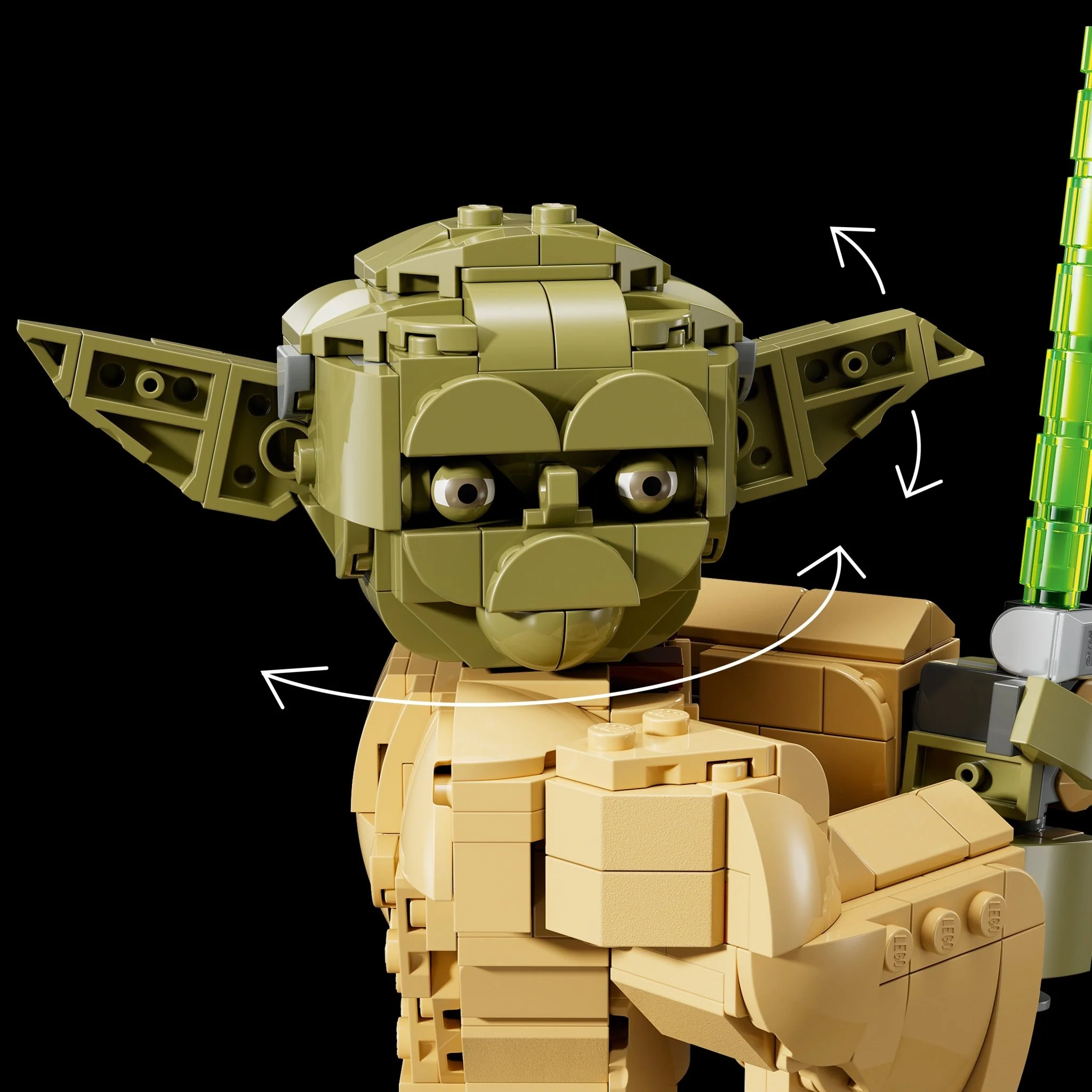 LEGO Star Wars: Attack of the Clones Yoda Bust 75438 - Image 5