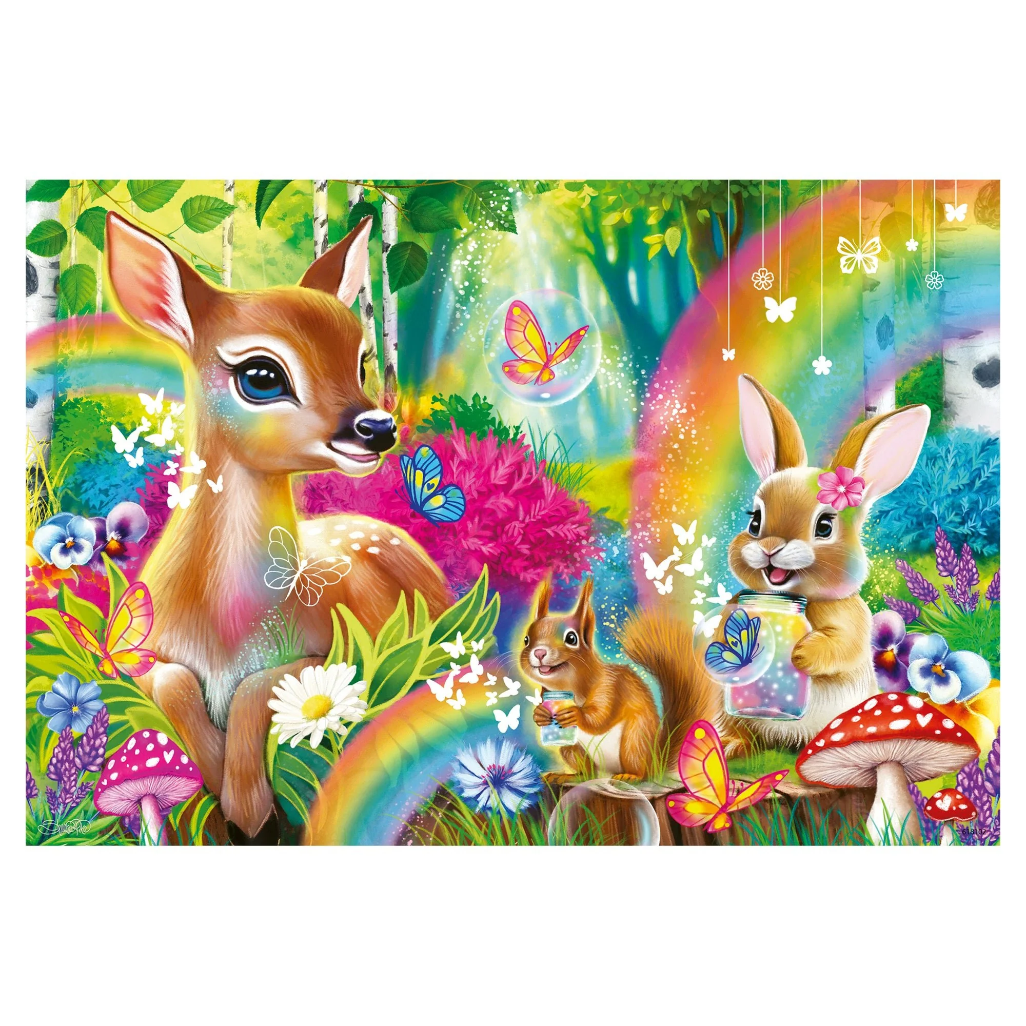Lovable Woodland Friends 2x24 Pc Puzzle - Image 2