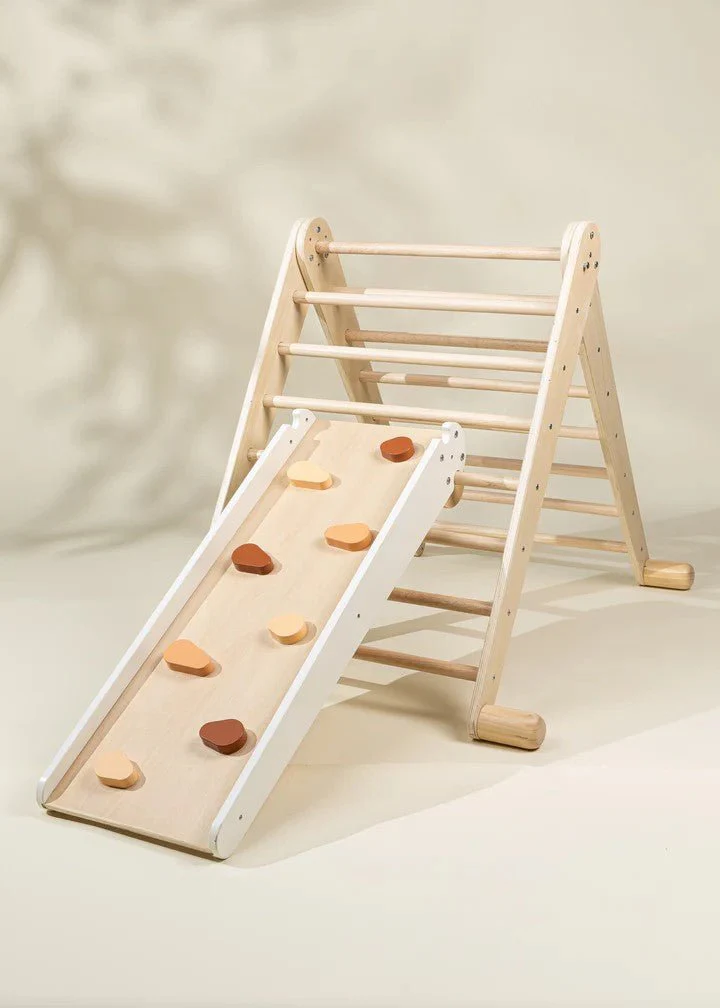Montessori 2-in-1 Grip Climber Board & Slide - Image 3