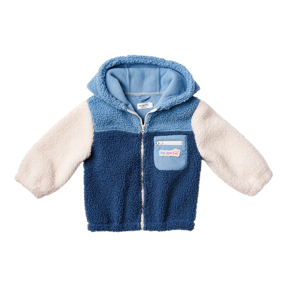 Ms. Rachel Fuzzy Colourblock Jacket - Image 4
