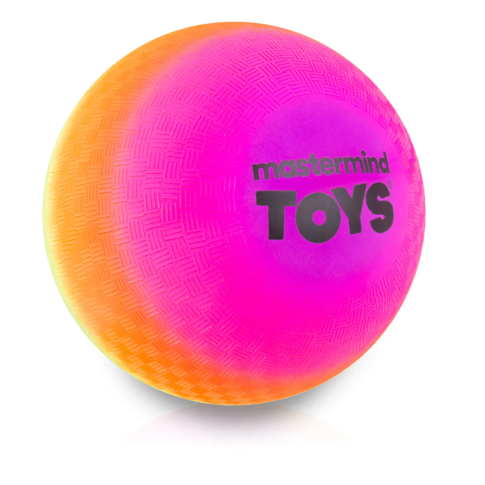 Mastermind Toys 7'' Neon Rainbow Take Anywhere Playground Ball - Image 3
