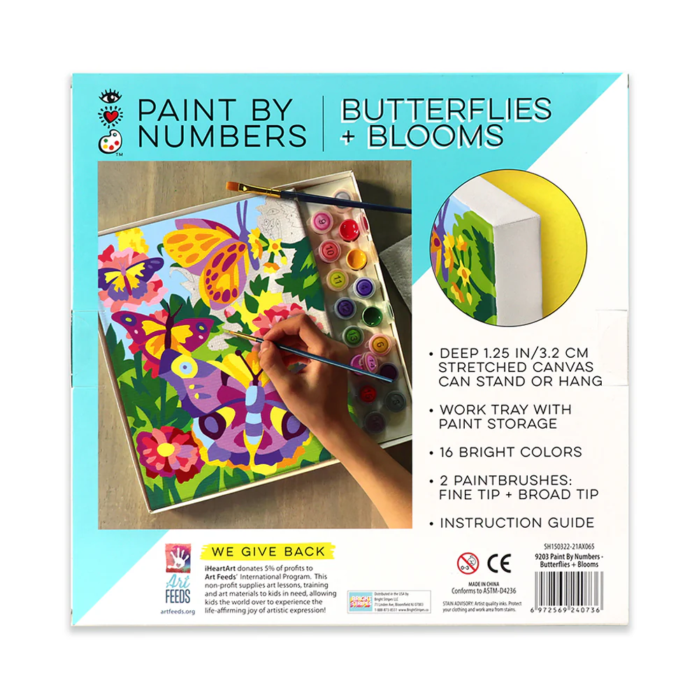 iHeartArt Paint By Numbers- Butterflies + Blooms - Image 10