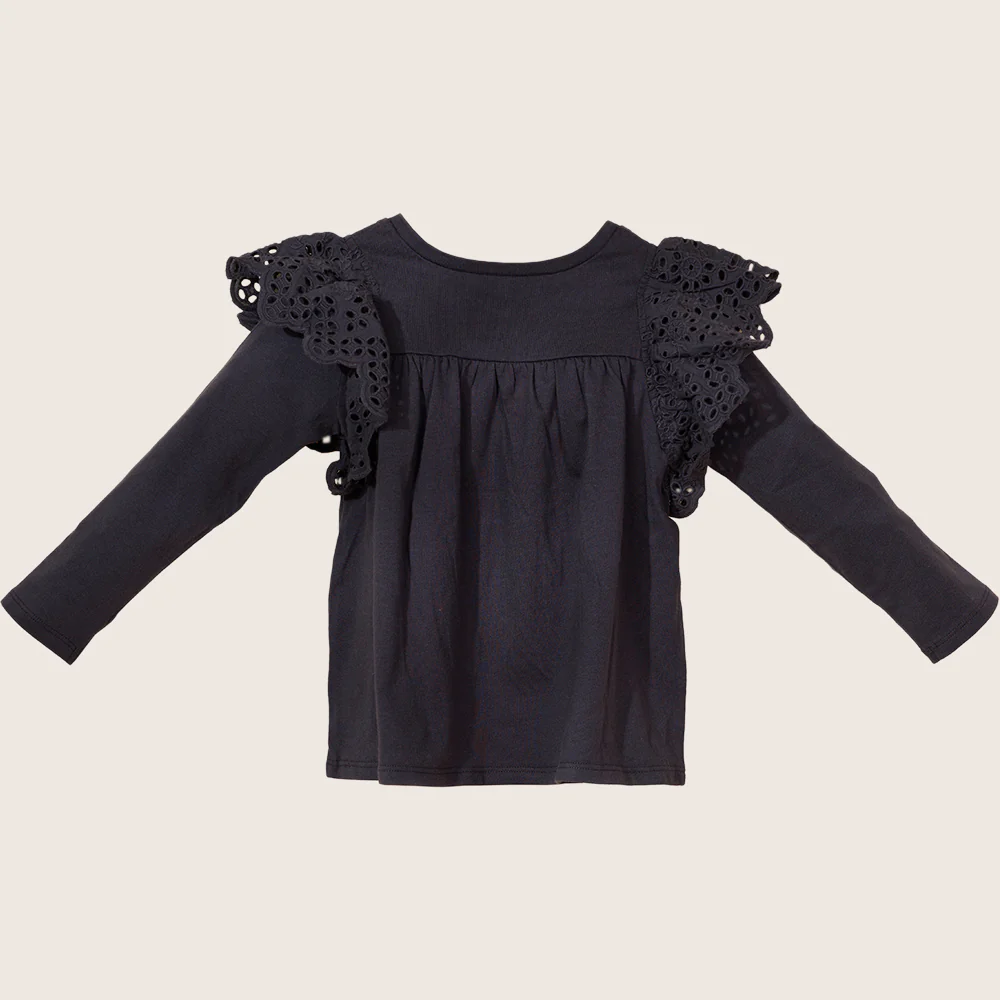 Ruffle Shoulder Tee  TGHKT39 - Image 3