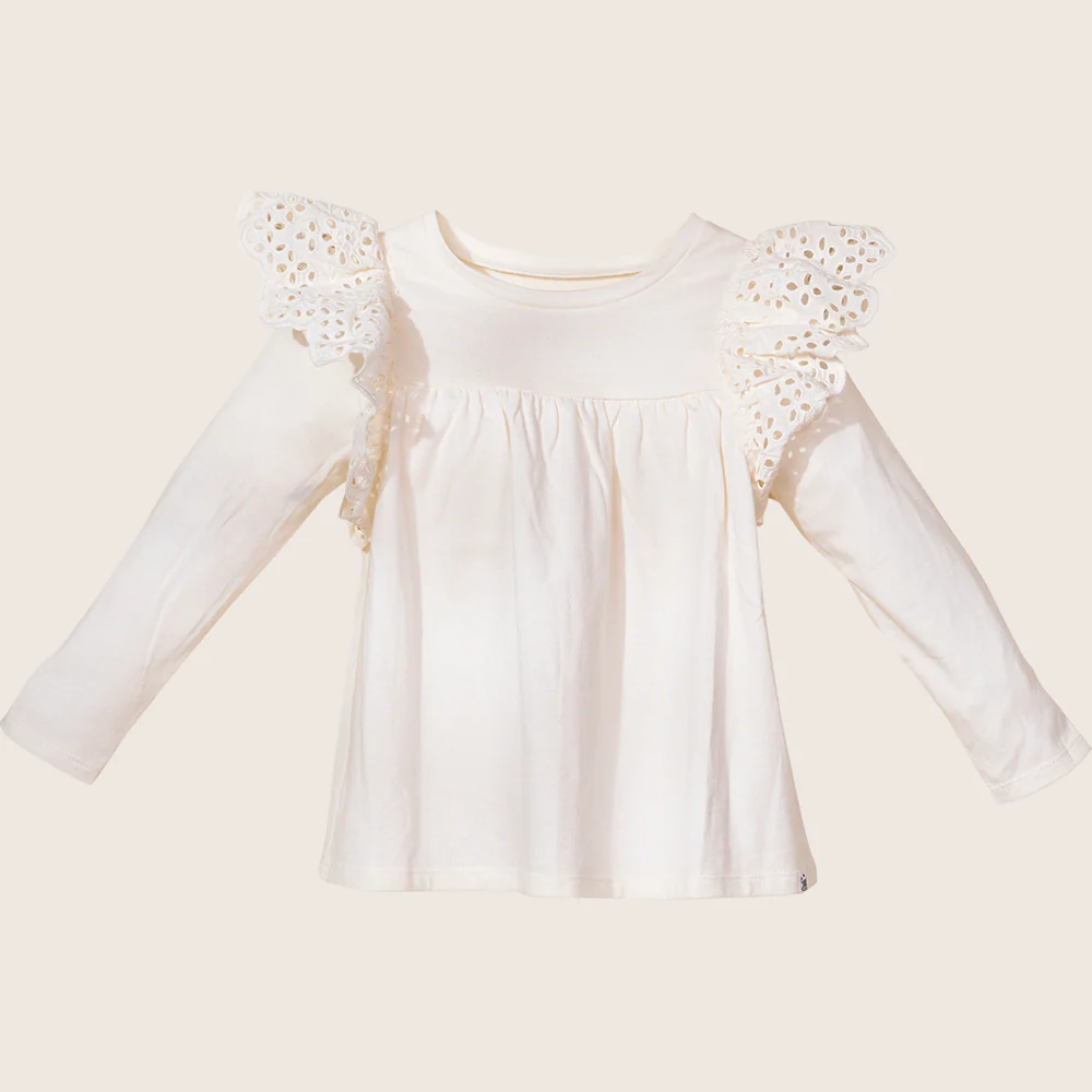 Ruffle Shoulder Tee  TGHKT39 - Image 4