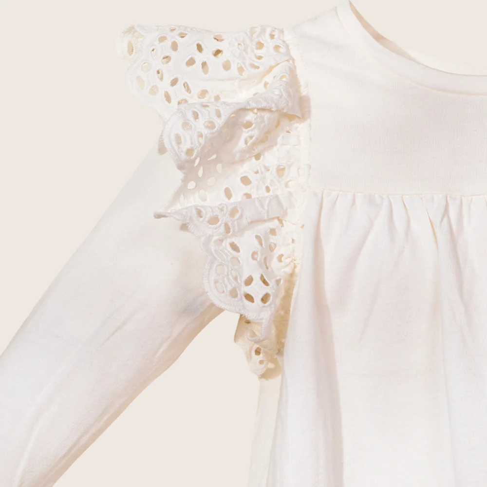 Ruffle Shoulder Tee  TGHKT39 - Image 5