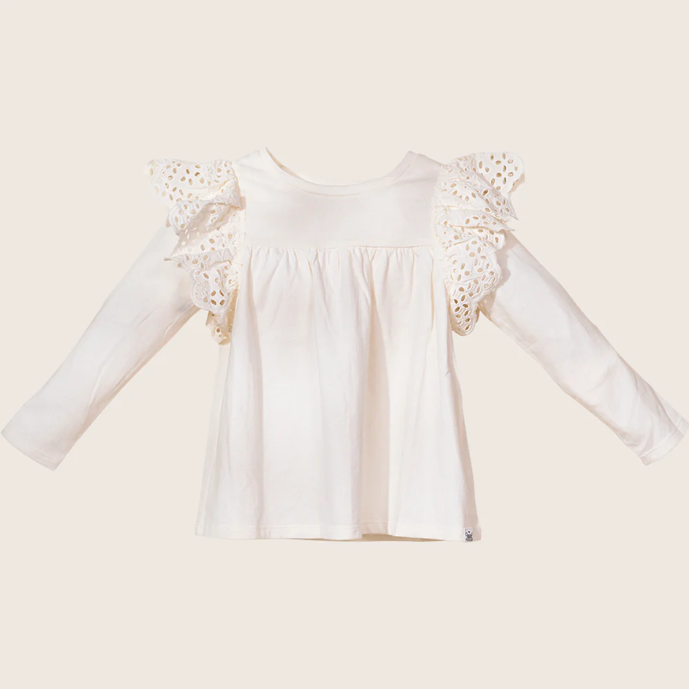 Ruffle Shoulder Tee  TGHKT39 - Image 6