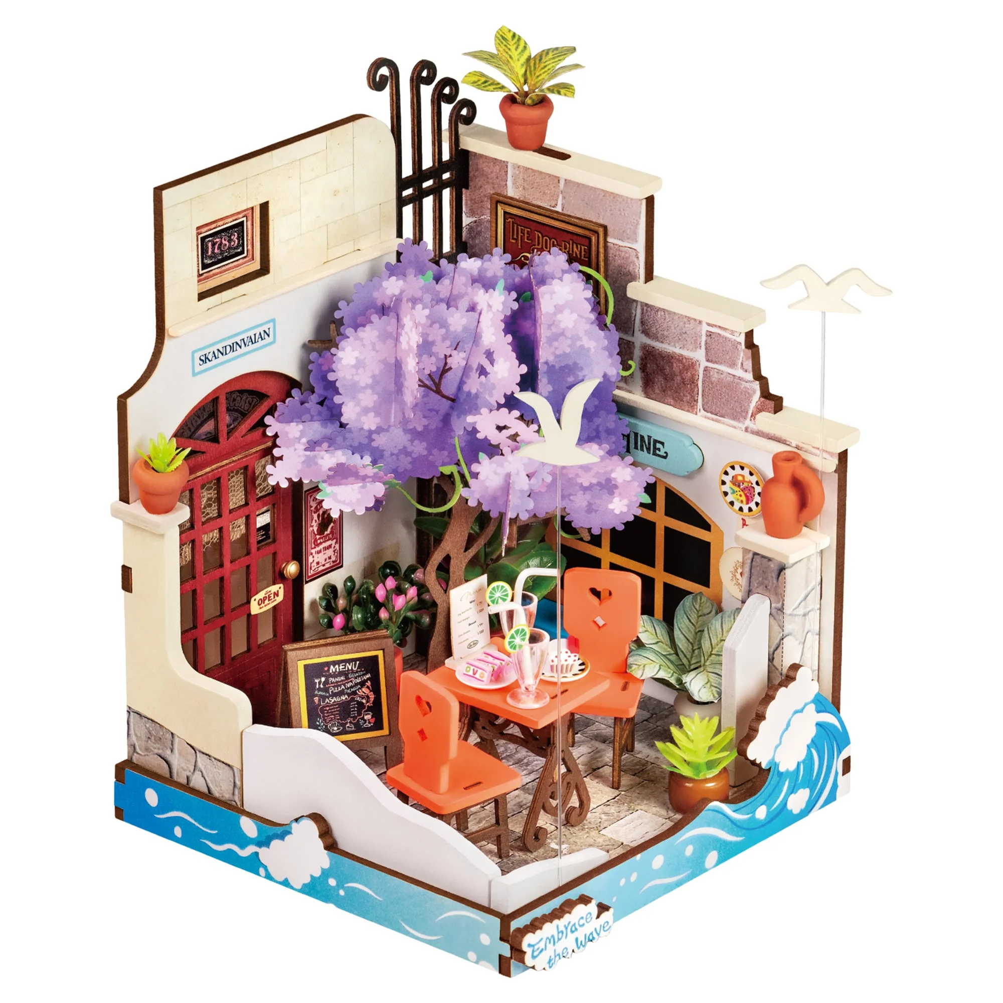 Sea Holiday Restaurant DIY Miniature House Model Kit