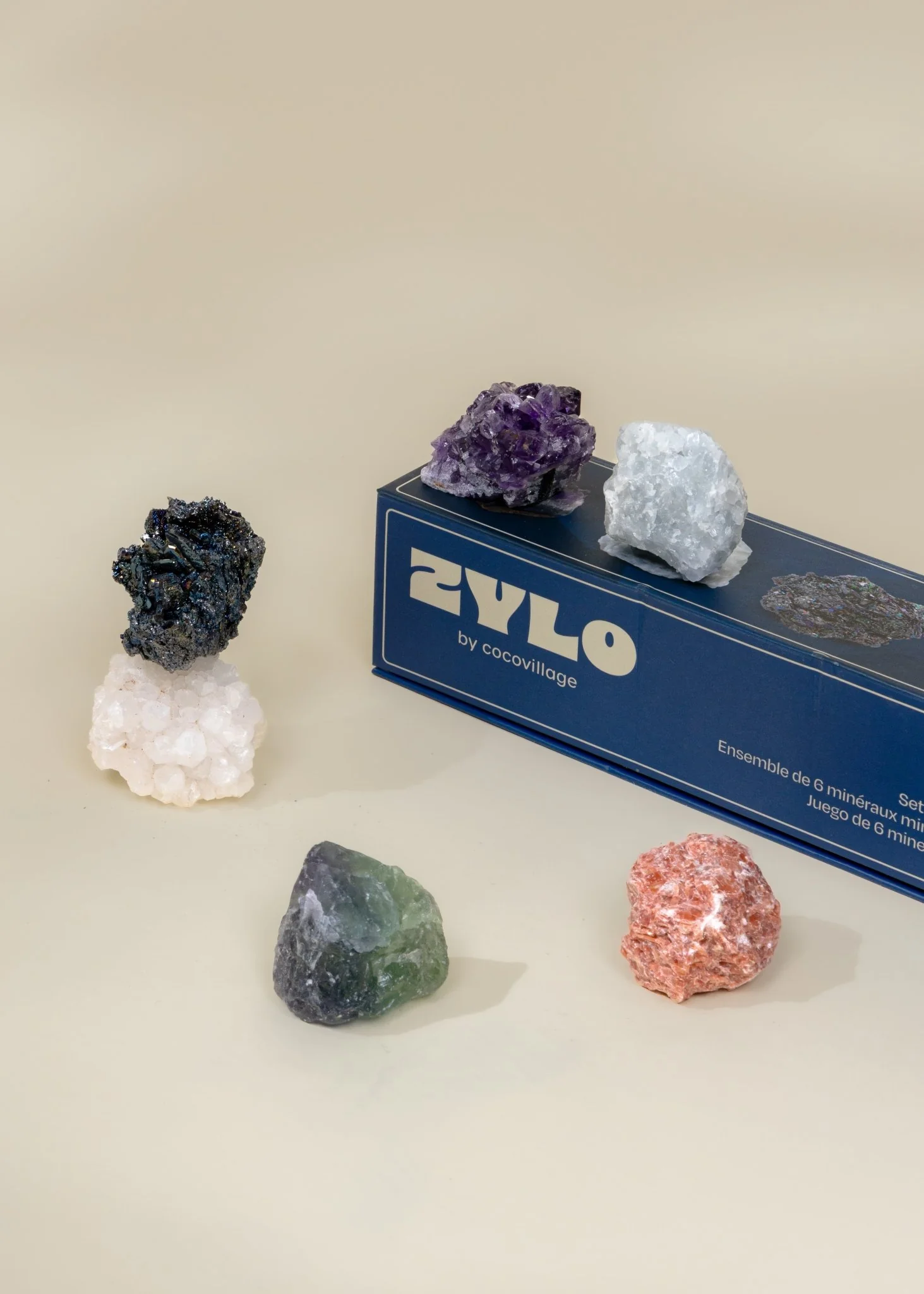 Coco Village Set of 6 collectible Minerals - Mystic Pebbles - Image 4