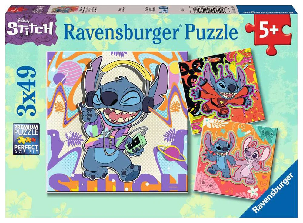 Stitch 3x49 pc Puzzle - Image 16