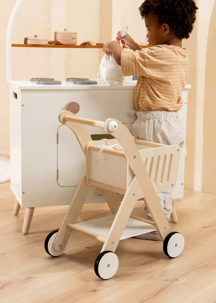 Coco Village Wooden Shopping Cart - Image 4